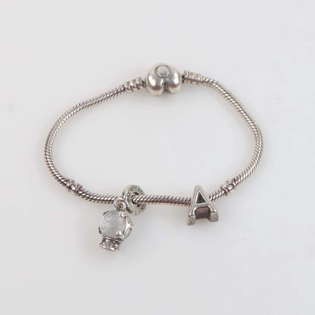 Pandora Sterling Silver Jewelry, 3 Pieces