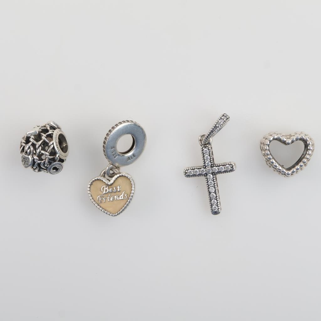 Pandora Sterling Silver Jewelry, 4 Pieces