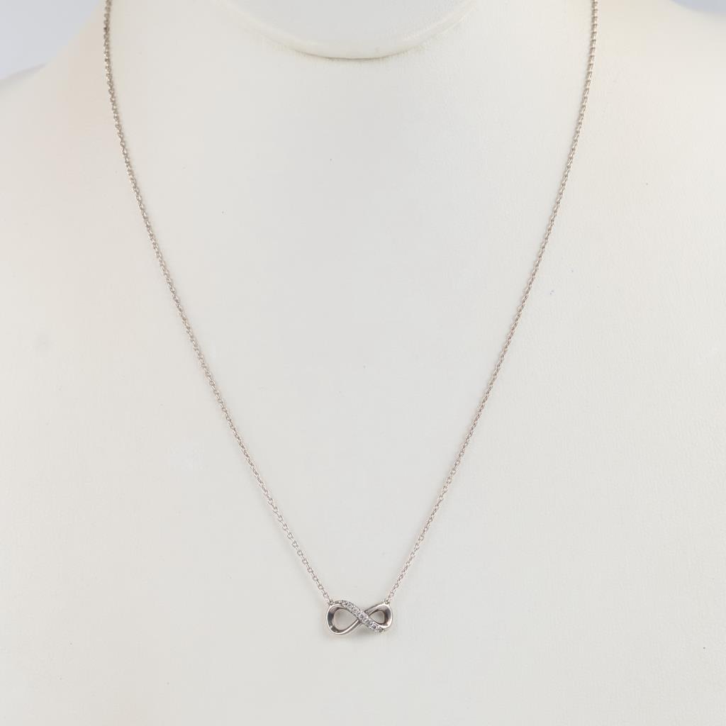 Pandora Sterling Silver Sparkling Infinity Collier Necklace