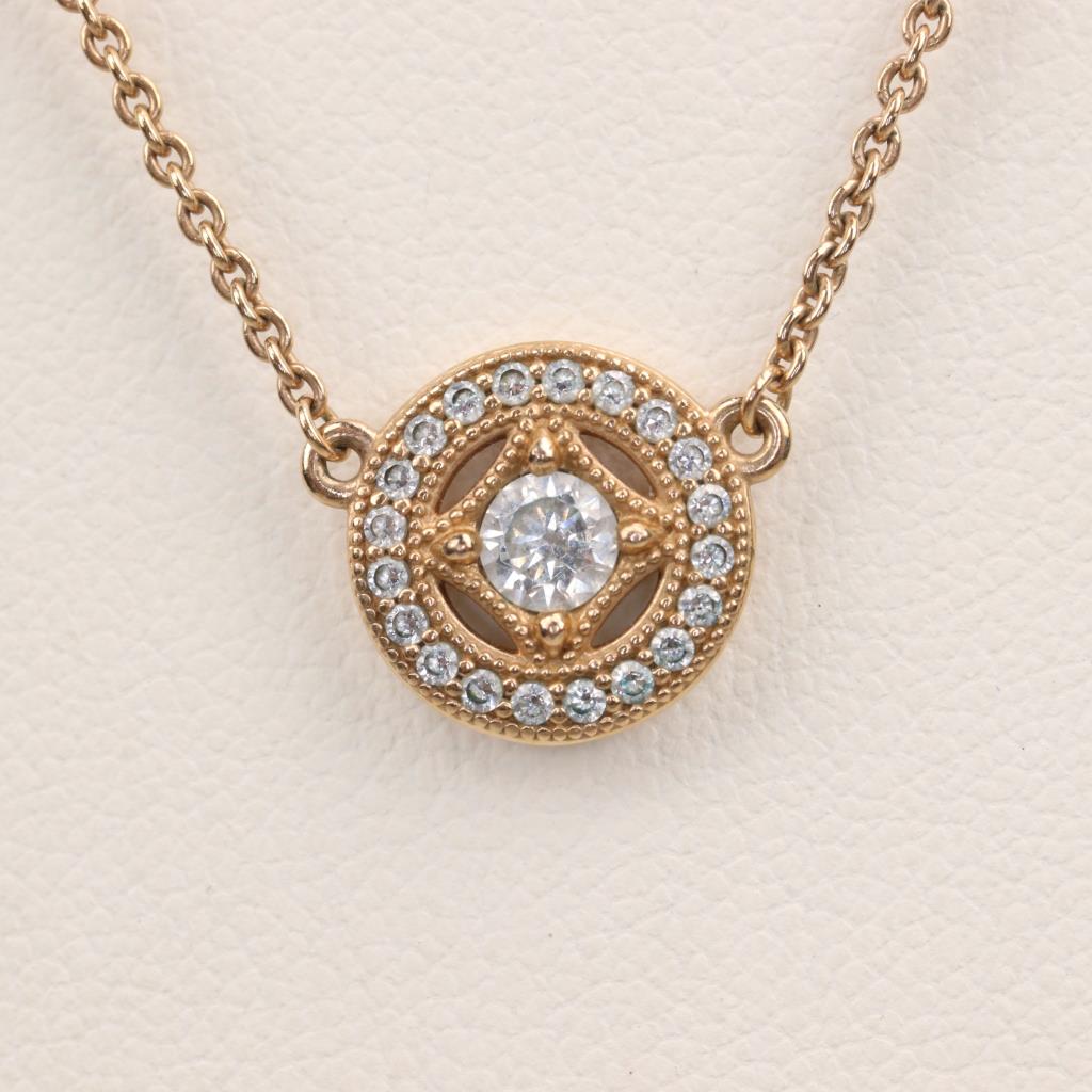 Pandora Vintage Circle Collier Rose GP Necklace | Property Room