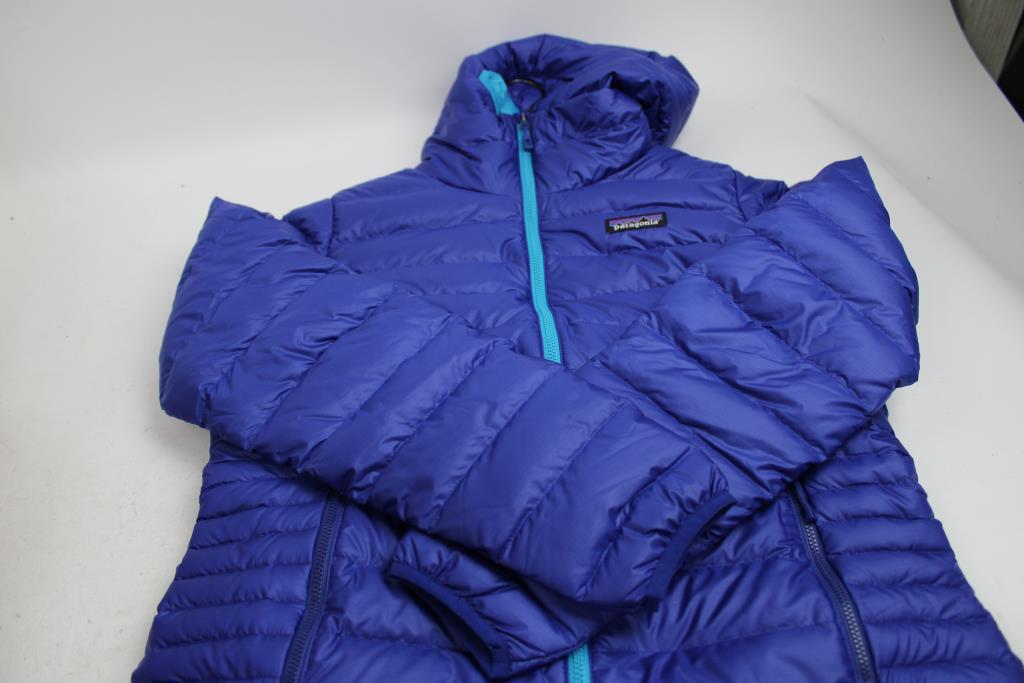 Patagonia Blue Puffer Jacket, Small