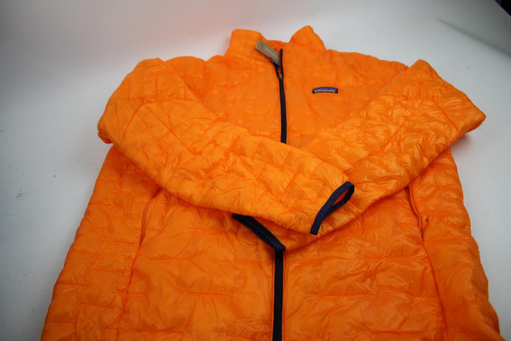 Patagonia Men's Micro Puff Jacket, Orange, Regular Fit, Large