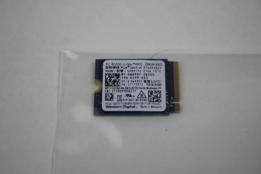 Pcle Gen 3x4, SSD 256 Gb