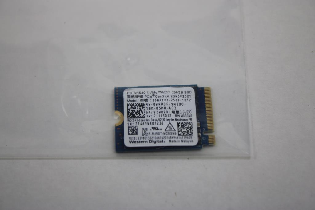 Pcle Gen 3x4, SSD 256 Gb
