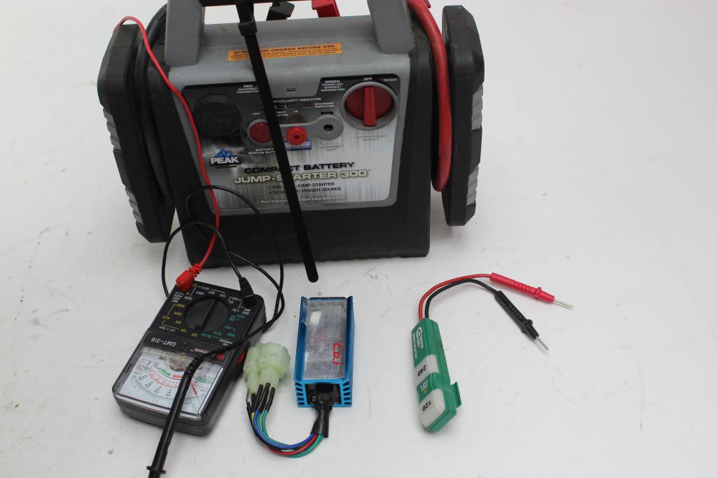 Peak Jump Starter, GB Multimeter, Commerical Electric Voltage Tester+