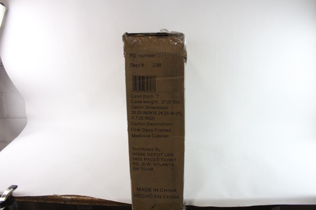 Pegasus Oval Deco Framed Medicine Property Room