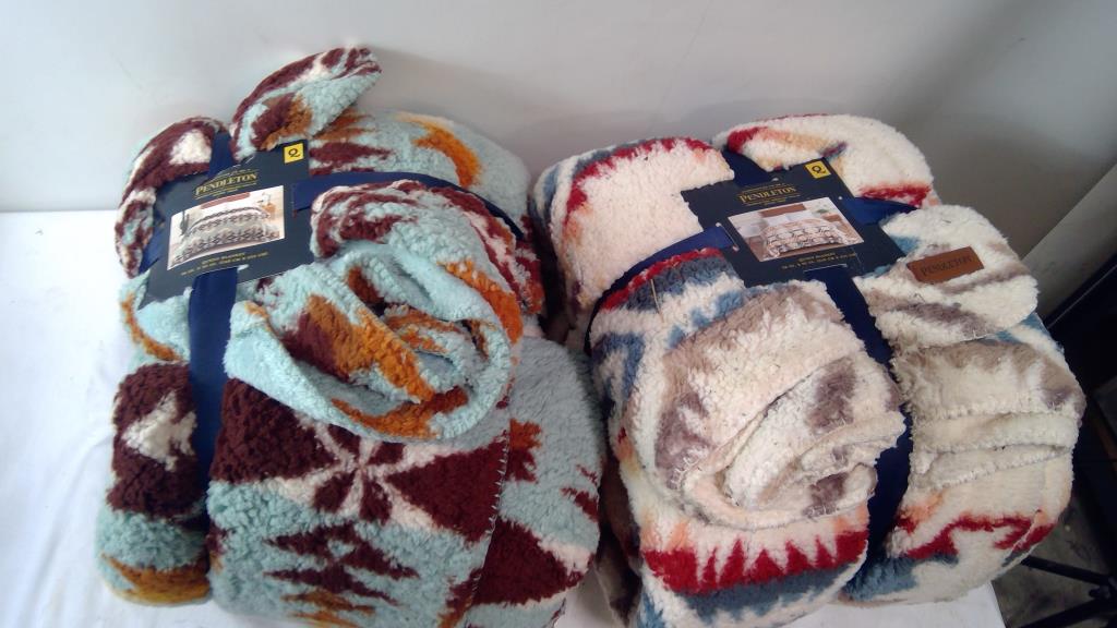 Pendleton Queen Blankets, 2 Pieces Property Room