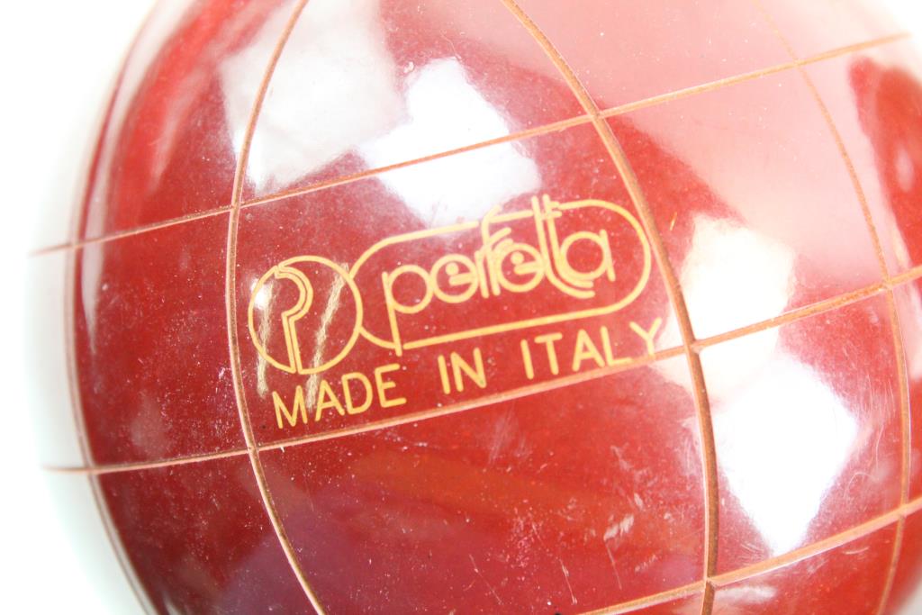 Perfecta Bocce Bochas Balls Made In Italy Property Room