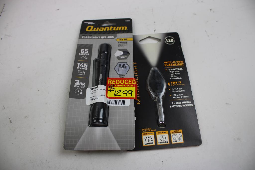 Performance Tool, Quantum, Ozark Trail, Inova Flashlights, Work Lights, 4 Pieces