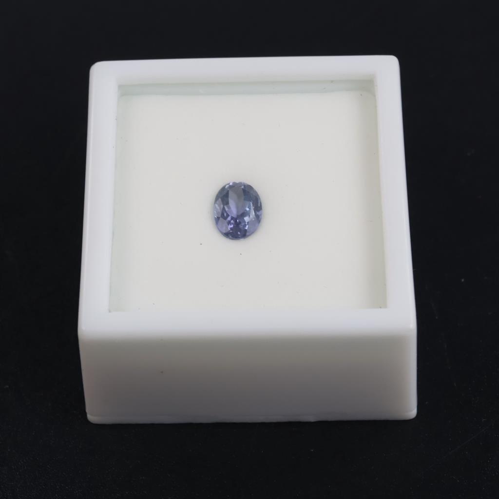 Periwinkle Faceted Oval Loose Jewelry Craft Stone