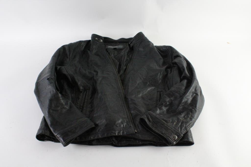 Perry Ellis Portfolio Leather Jacket Size Xl Property Room Perry Ellis Portfolio Leather Jacket Size Xl