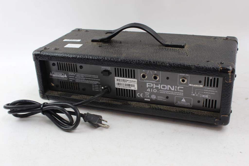 Phonic 410 Powerpod Series 100W Powered Mixer Property Room
