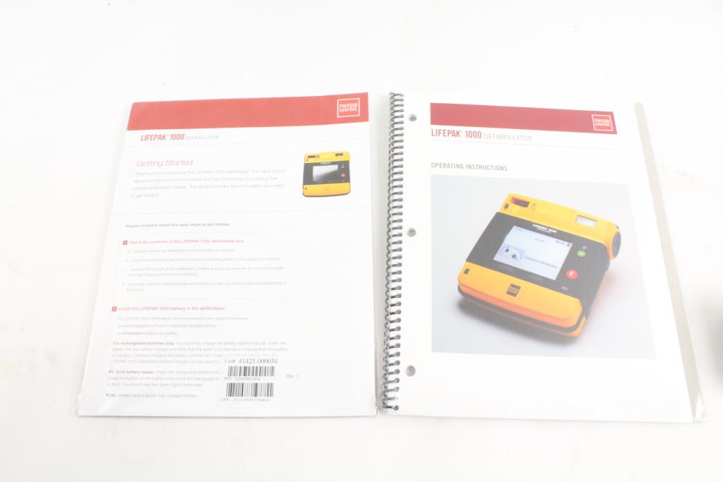 Physio Control Lifepak 1000 Defibrillator Property Room