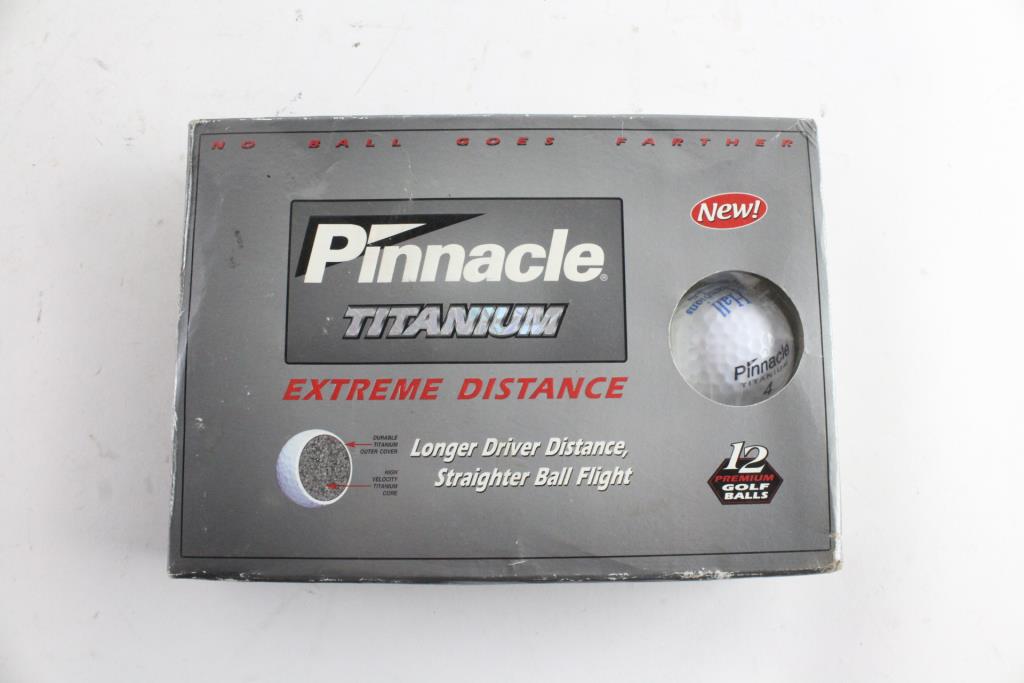 Pinnacle Titanium Extreme Distance Golf Ball 12Pack Property Room