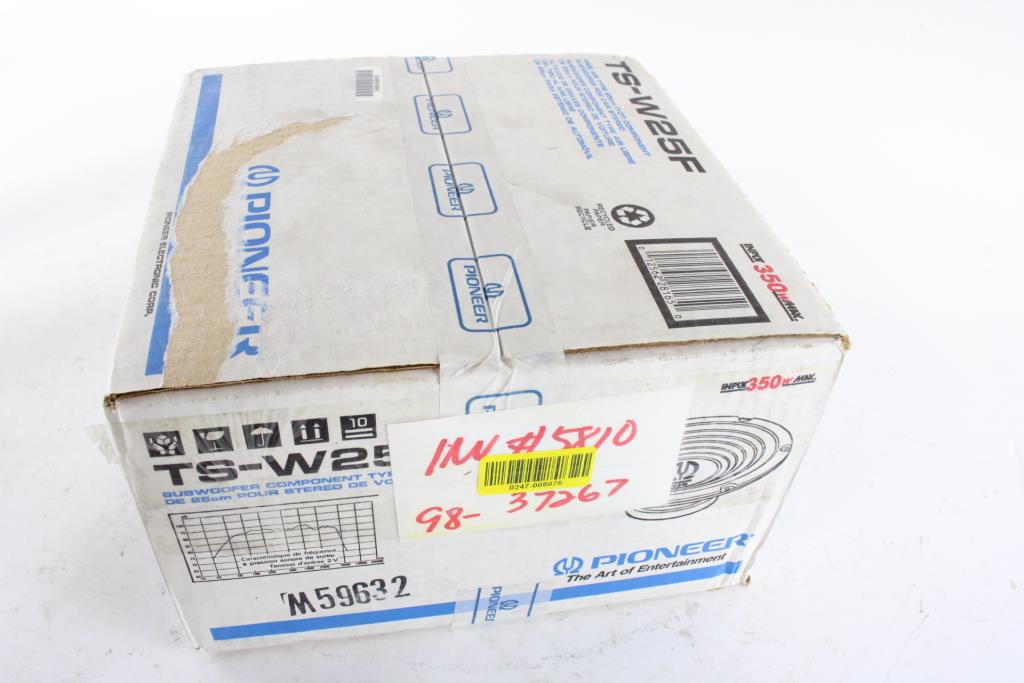 Pioneer 10'' Component Subwoofer For Car Stereo Property Room