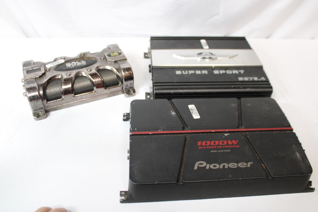 Pioneer 2 Channel Class AB High Power Car Amplifier With Boss Audio System