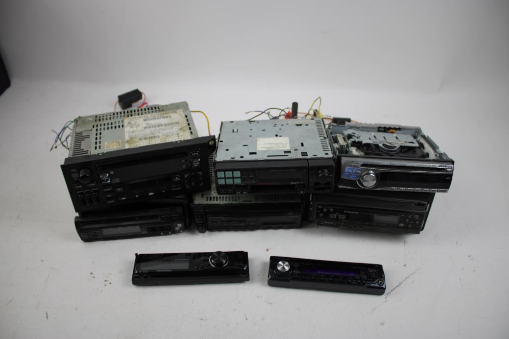 Pioneer, Kenwood, Alpine Car Stereos, And Stereo Faceplates, 8 Pieces