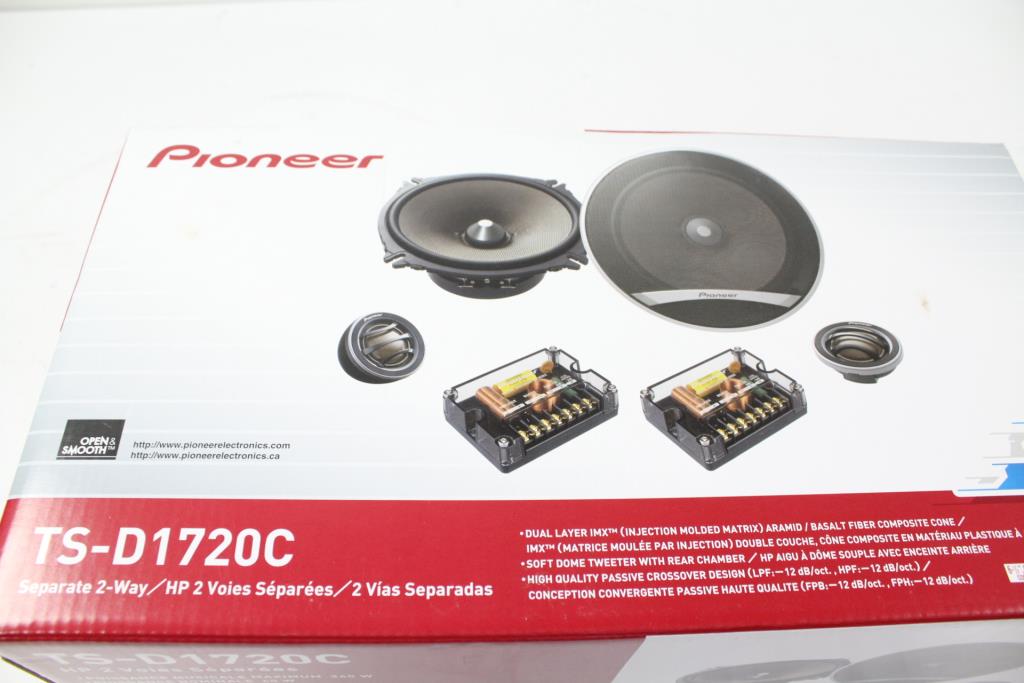 Pioneer TS-D1720C Seperate 2-Way Car Speakers, 2 Items | Property Room