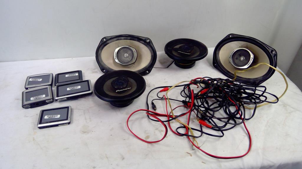 Pioneers Coaxial Speakers, And  Garmin, TomTom GPS Navigators Bulk Lot
