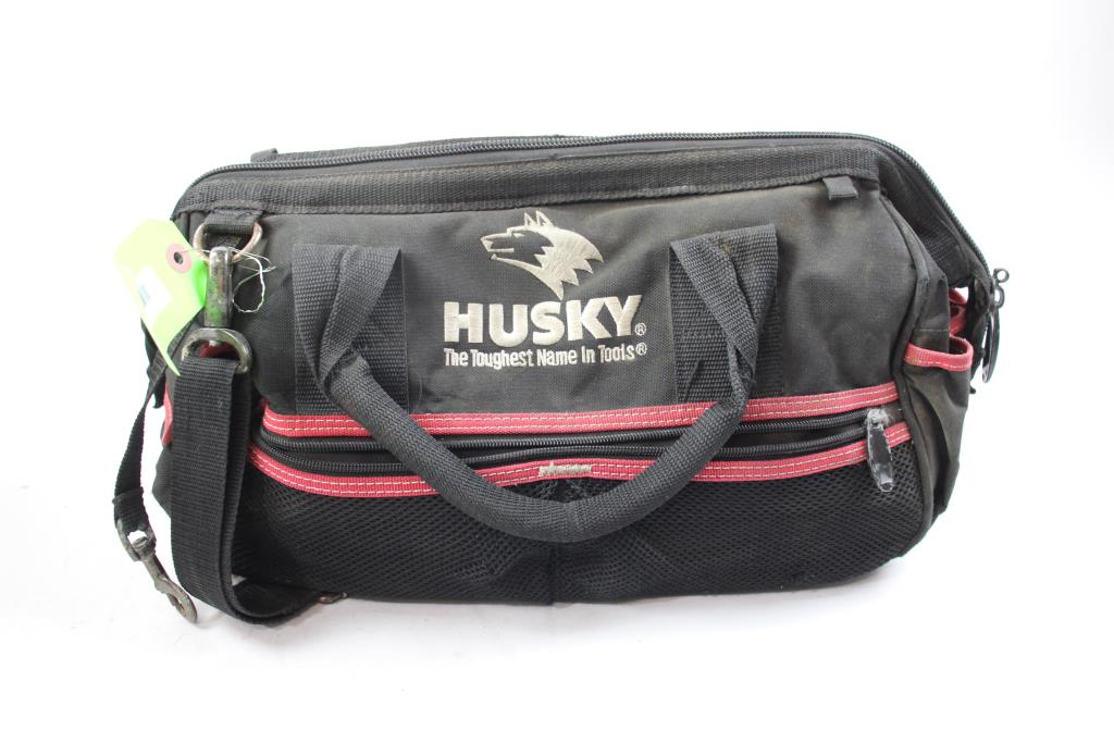 Pittsburgh 12" Bolt Cutter, Socket Set, And More In Husky Tool Bag