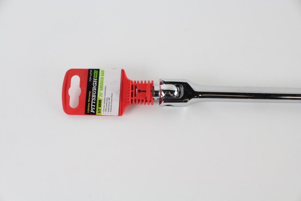 Pittsburgh 25" Breaker Bar With Socket Set, 2 Pieces Property Room