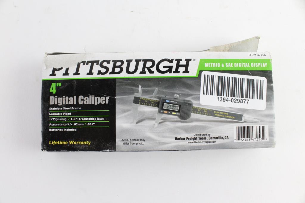 Pittsburgh 4" Digital Caliper Property Room