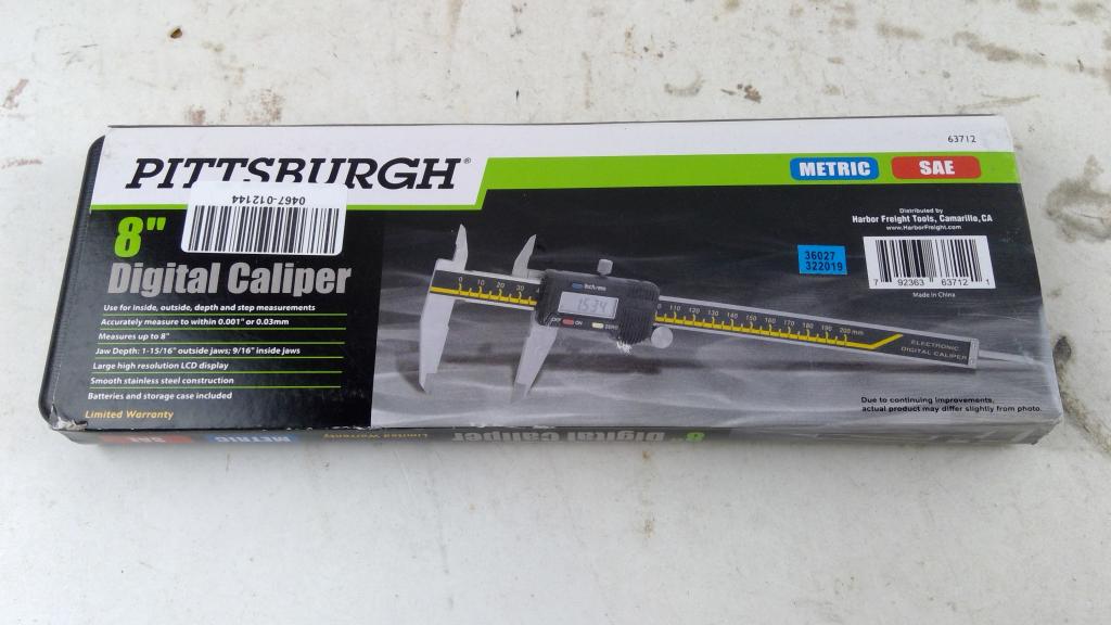 Pittsburgh 8" Digital Caliper