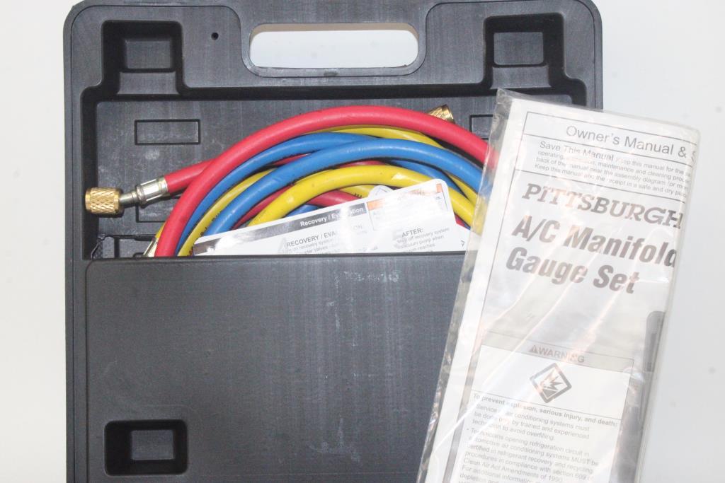 Pittsburgh Automotive A/C Manifold Gauge Set Property Room