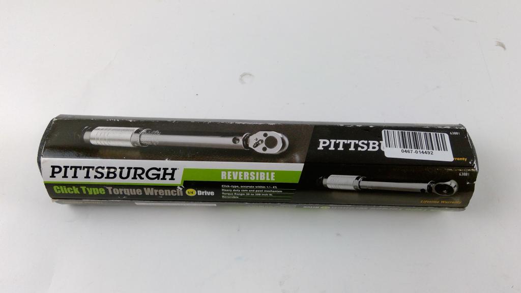 Pittsburgh Click Type Torque Wrench
