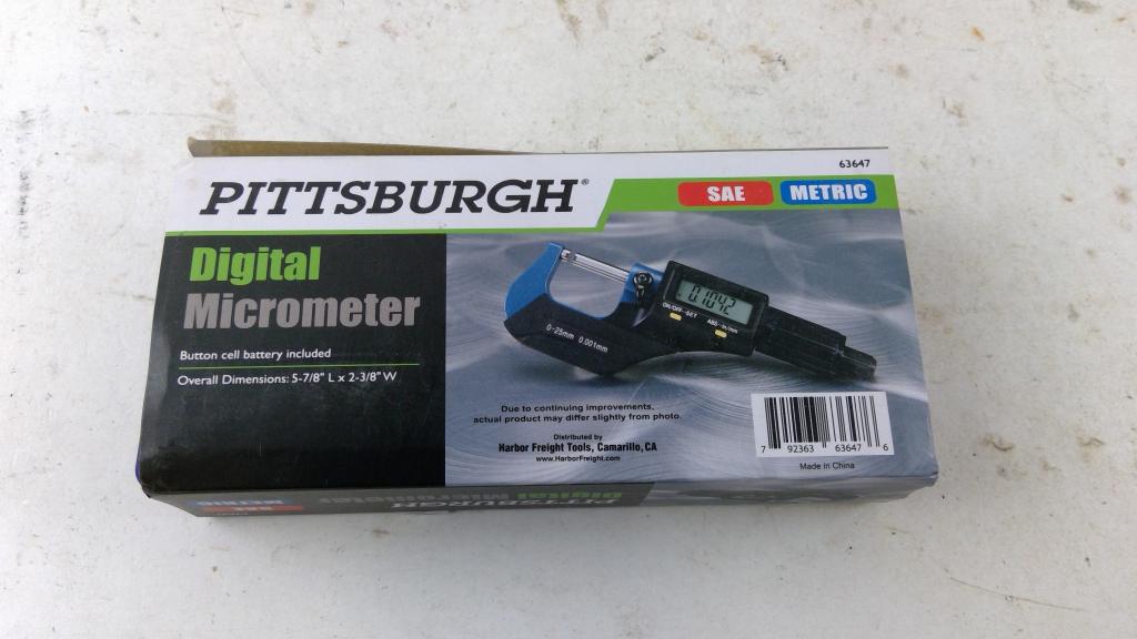 Pittsburgh Digital Micrometer
