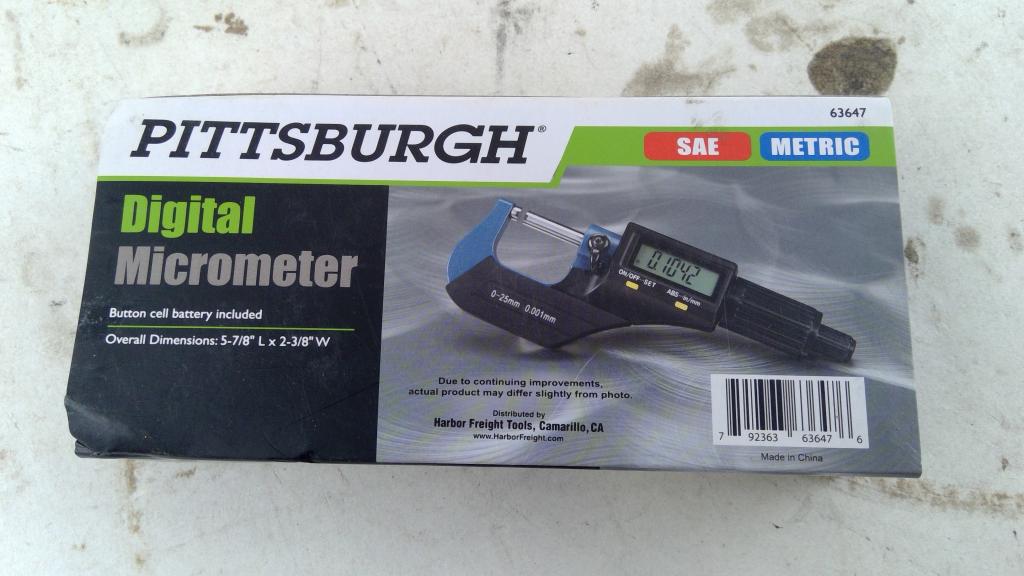 Pittsburgh Digital Micrometer