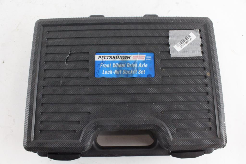 Pittsburgh Front Wheel Drive Axle LockNut Socket Set Property Room