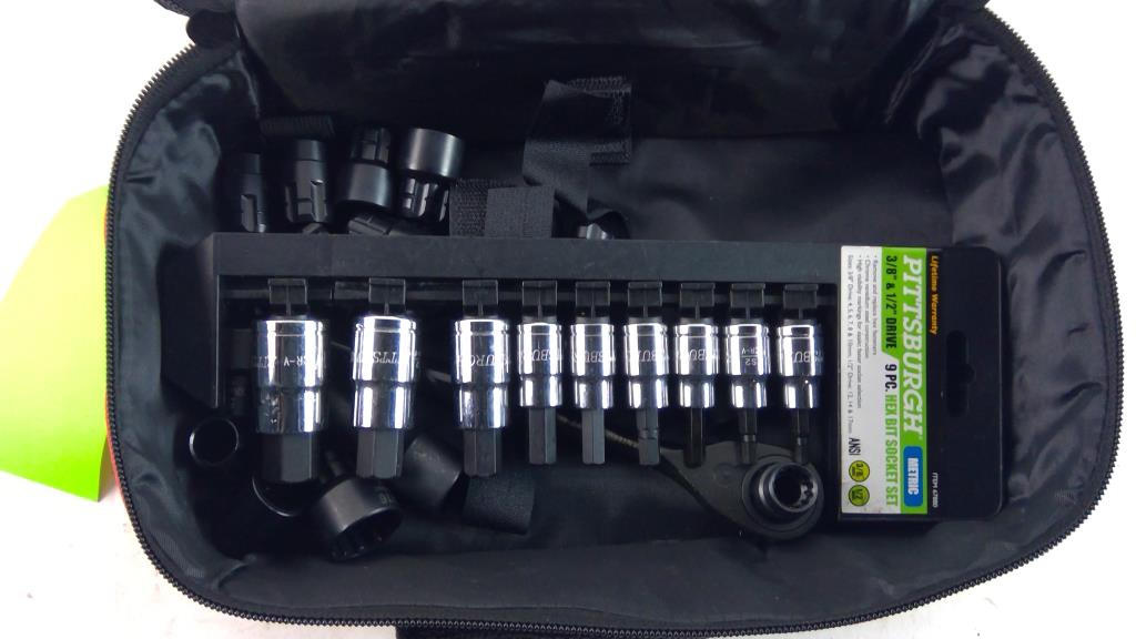Pittsburgh Hex Bit Socket Set And Duralast Ratchet And Sockets, 5