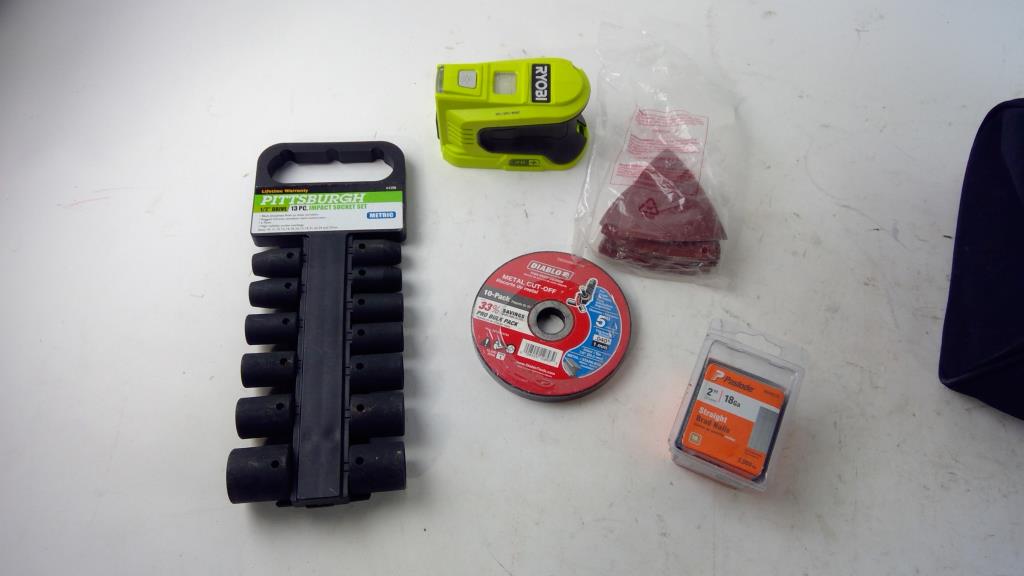 Pittsburgh Impact Sockets, Diablo Cut Off Wheels, And More, 4 Pieces