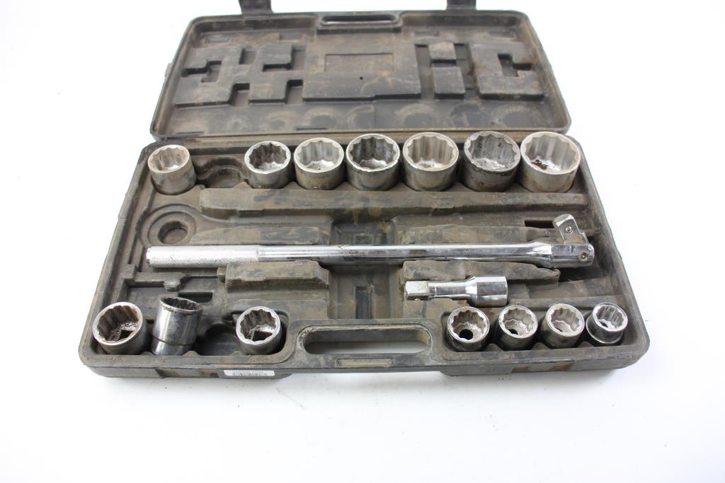 SK Tools IS1204J 1/2-Inch Drive SAE Jumbo Impact Socket Set – 4-Piece, 12 Point, Made In USA