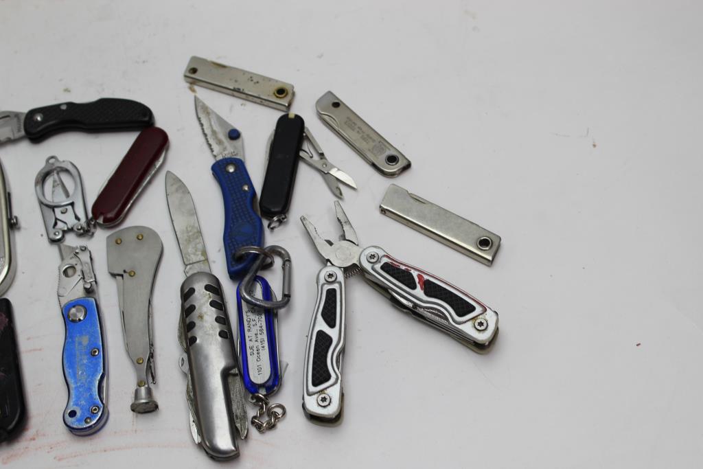Pittsburgh, Mac+ More Folding Blade Knives And Multitools 10+ Pieces