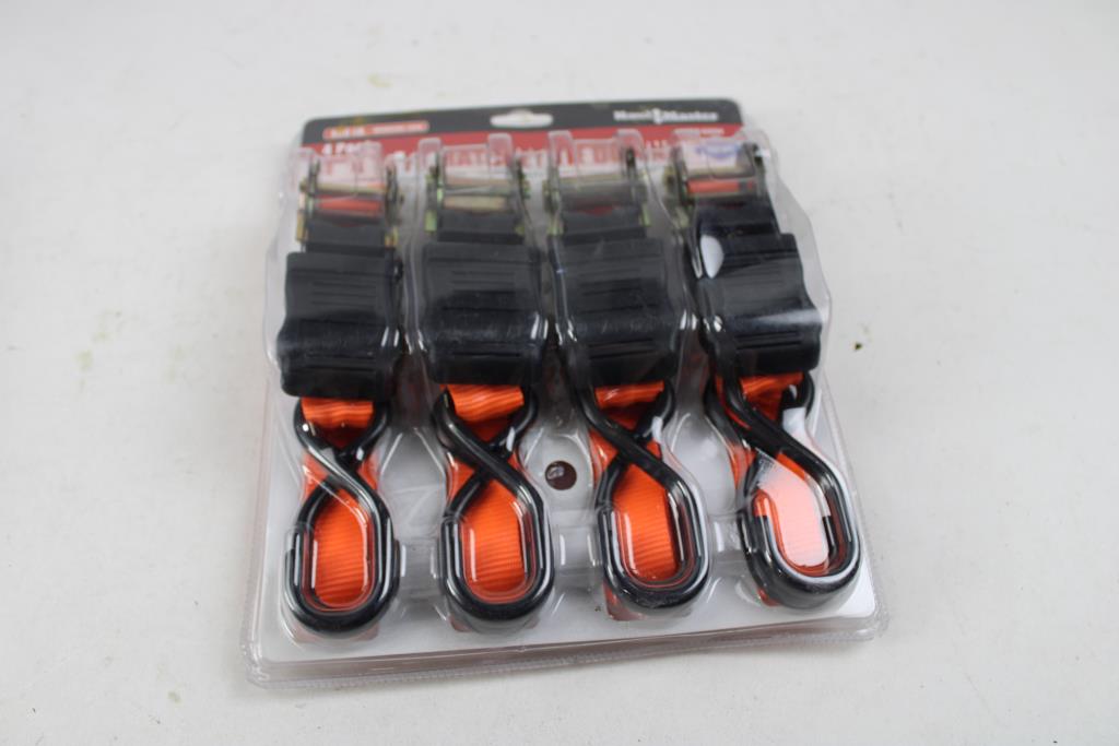 Pittsburgh Socket Set, And HaulMaster 1"x15ft Ratchet Tie Downs, 2 Pieces