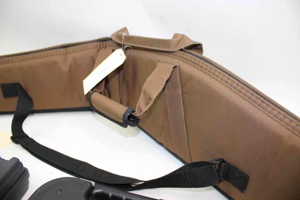 Plano & Lock Gun Cases & Allen Rifle Case; 3 Pieces Property Room