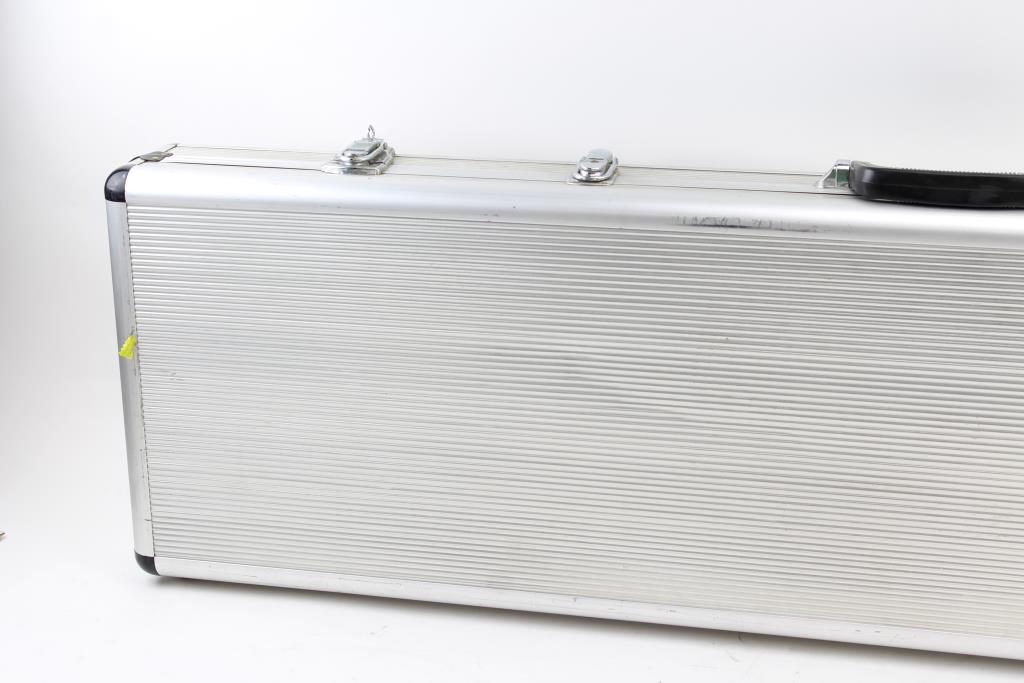 Plano Outdoor Sytems Silver Aluminum Rifle Case Property Room