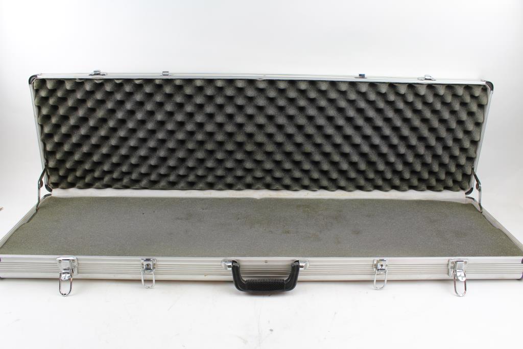 Plano Outdoor Sytems Silver Aluminum Rifle Case Property Room