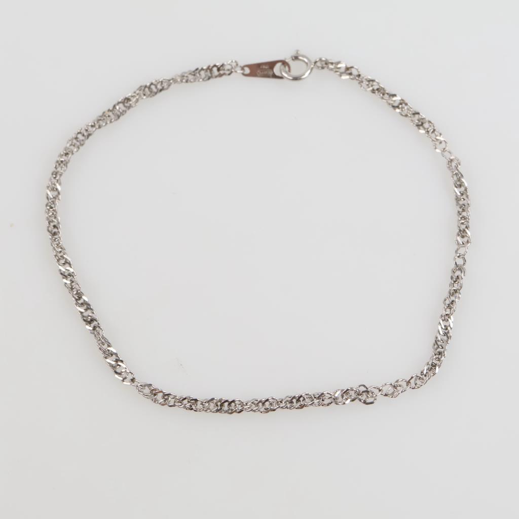 Platinum Singapore Chain Bracelet