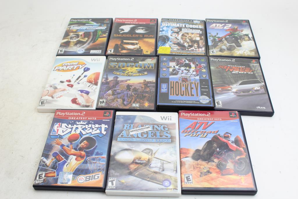 Playstation 2, Nintendo Wii, & More Games, 5+ Pieces Property Room