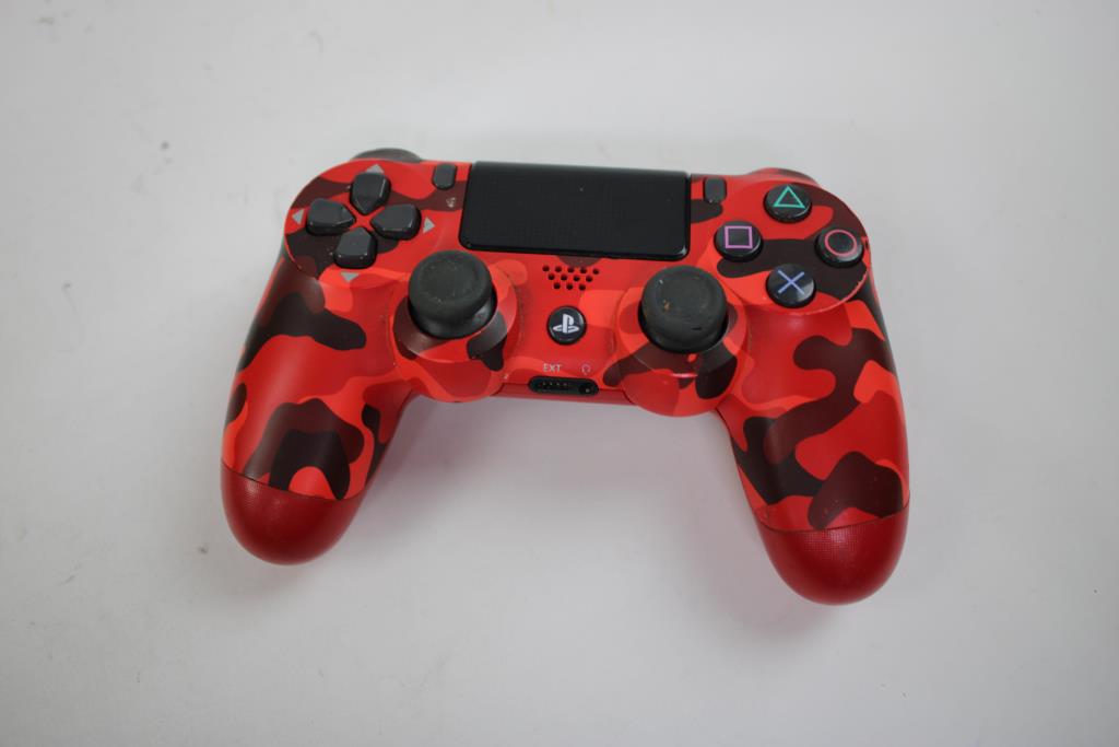 Playstation 4 Red/Camo Controller, Western Digital My Passport 1TB Portable Storage, 2 Pieces