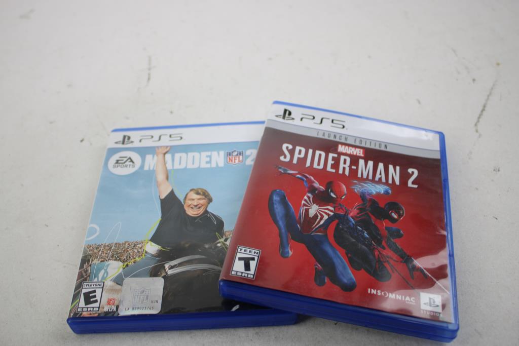 Playstation 5 Spider-Man 2 Launch Edition, And EA Sports Madden NFL 23, 2 Pieces