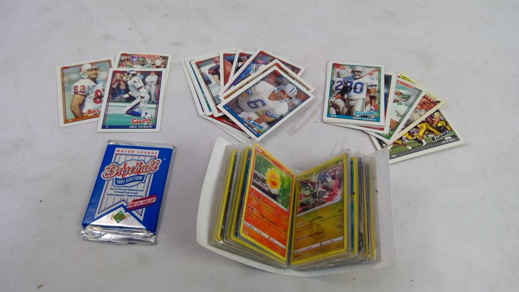 Pokemon, Baseball, Football Trading Cards, 50+