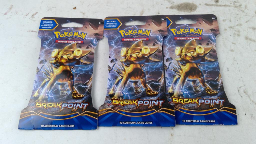 Pokemon Breakpoint Booster Packs 3  Pieces