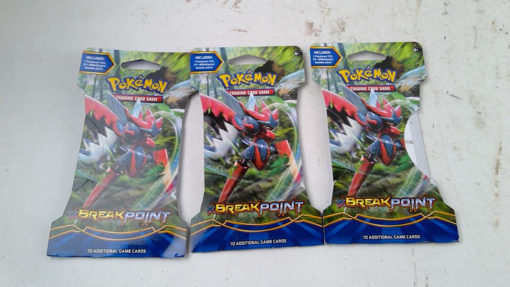Pokemon Breakpoint Booster Packs 3  Pieces