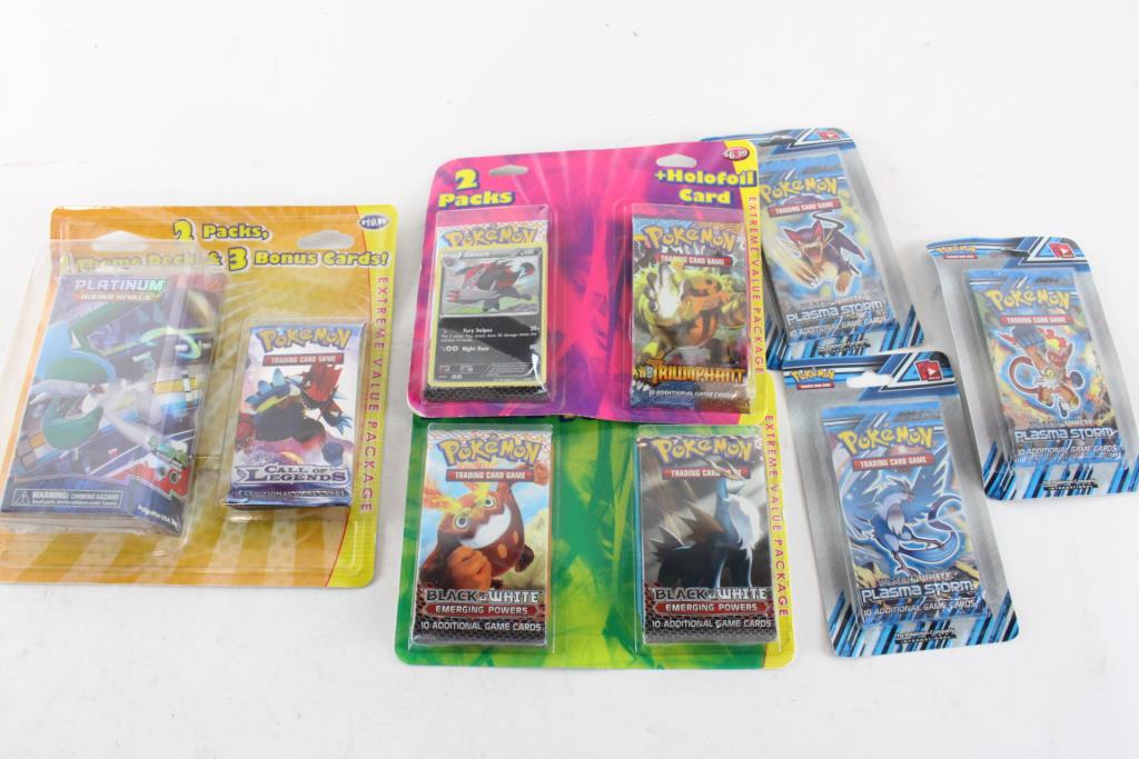 Pokemon Card Booster Packs & Theme Decks, 6 Pieces Property Room