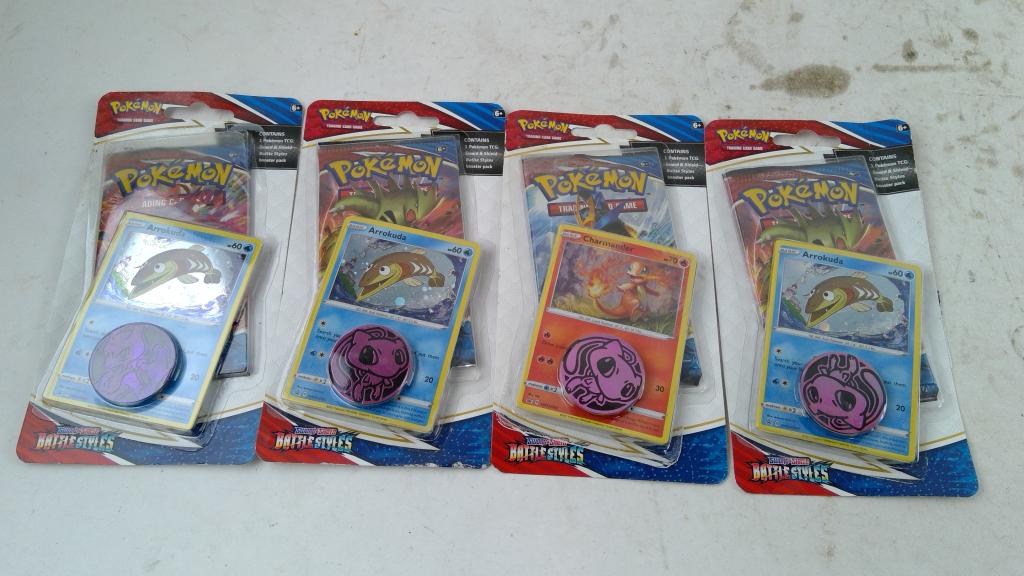 Pokemon Sword & Sheild Battle Styles Booster Packs 4 Pieces