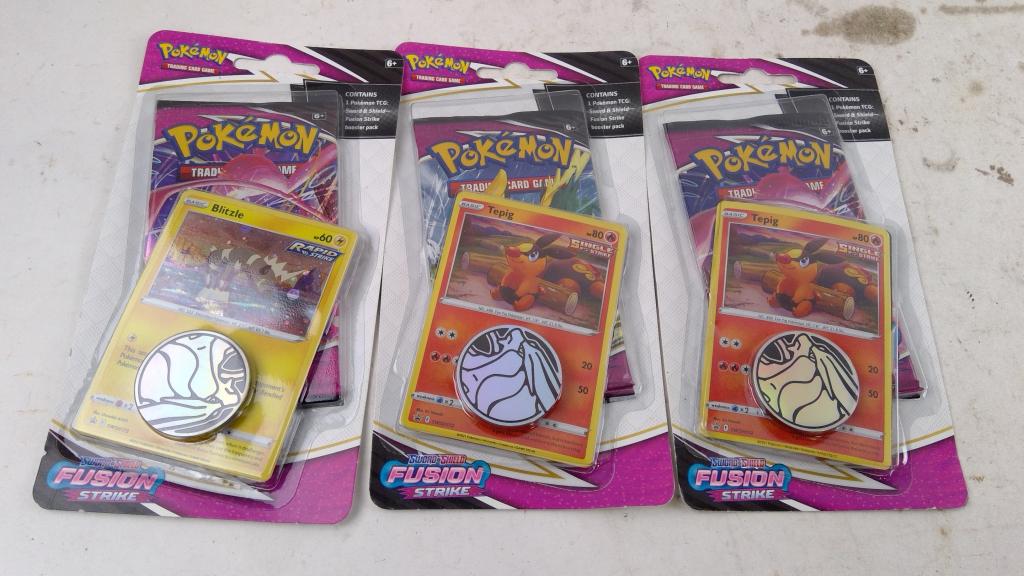 Pokemon Sword & Sheild Fusion Strike Boost Packs 3 Pieces